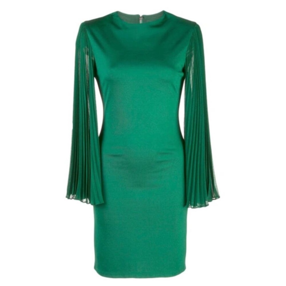 Alice + Olivia Zaya Pleat Sleeve Minidress